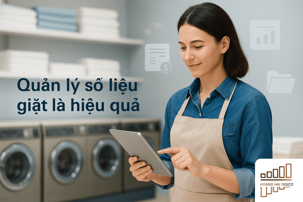 Hộ kinh doanh giặt là quản lý doanh thu chi phí hiệu quả với phần mềm và giải pháp quản trị dữ liệu từ Hoang Hai Digico.